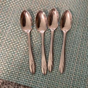 Set of 4 grapefruit, spoon stainless steel
